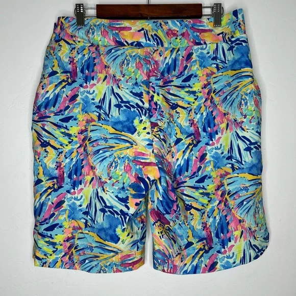 Stella Parker Golf Collection Bermuda Shorts Tropical Size Large Resortwear - Picture 2 of 12